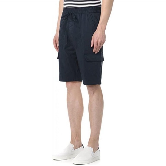 VINCE Men's Drawstring Utility Shorts in Coastal Blue NWT - Picture 3 of 5